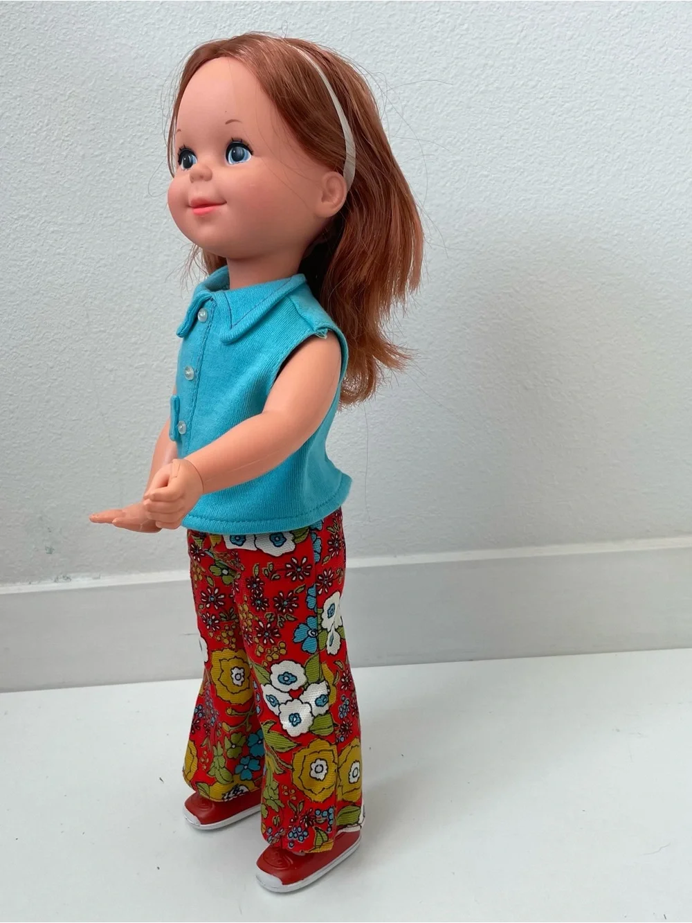 Mattel Vintage 1970 Doll Redhead Busy Becky original Cottagecore outfit